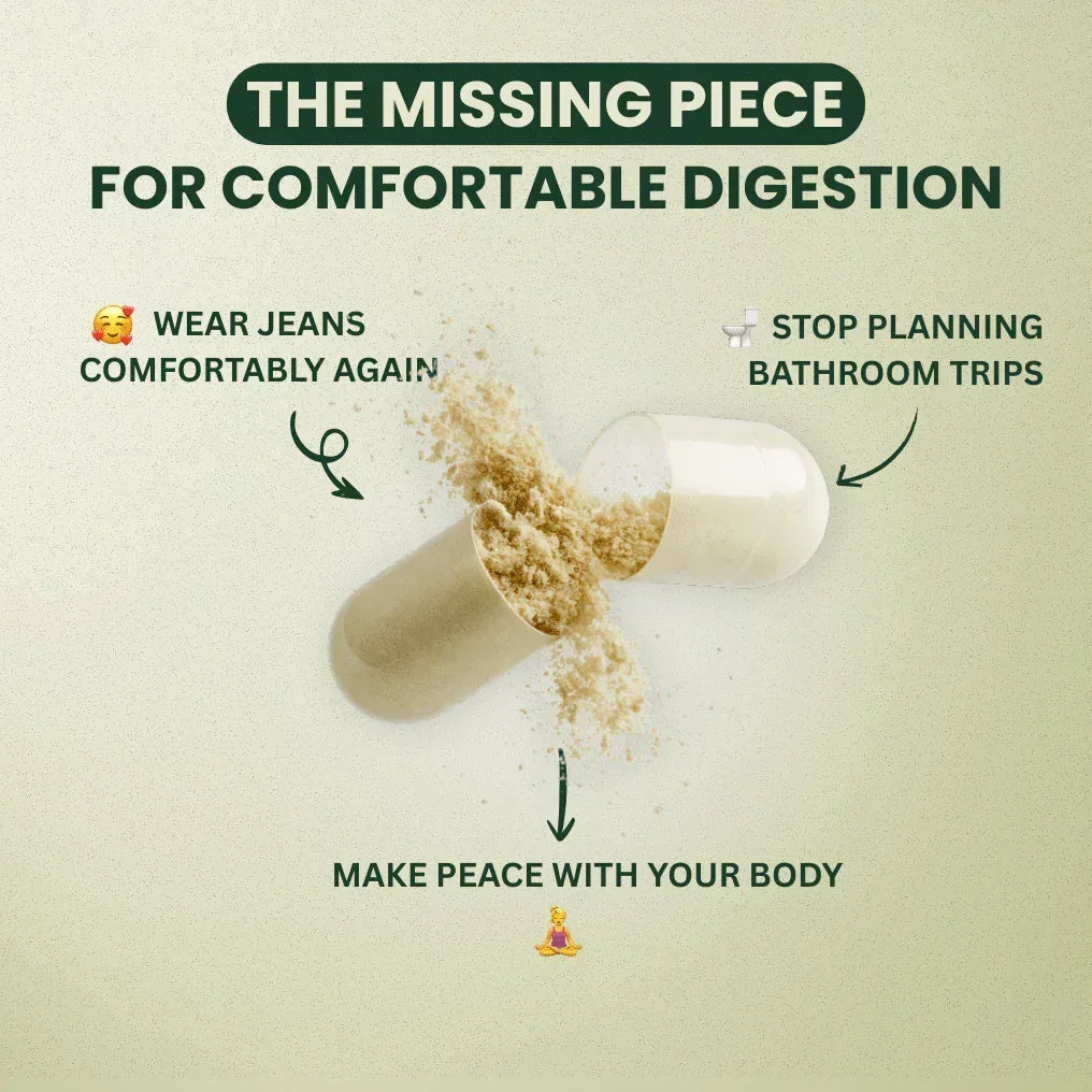 How digestive enzymes help with bloating and comfortable digestion after meals